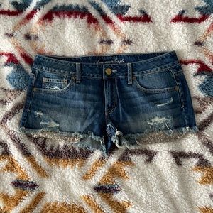 AE short shorts with sequin pockets